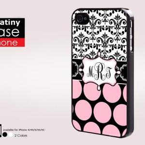 Damask And Polka Dot Apple Iphone 4 Iphone 4s..